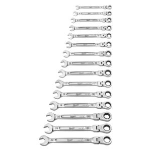 Set chei fixe MAX BITE cu clichet și cap pivotant 15pc Milwaukee