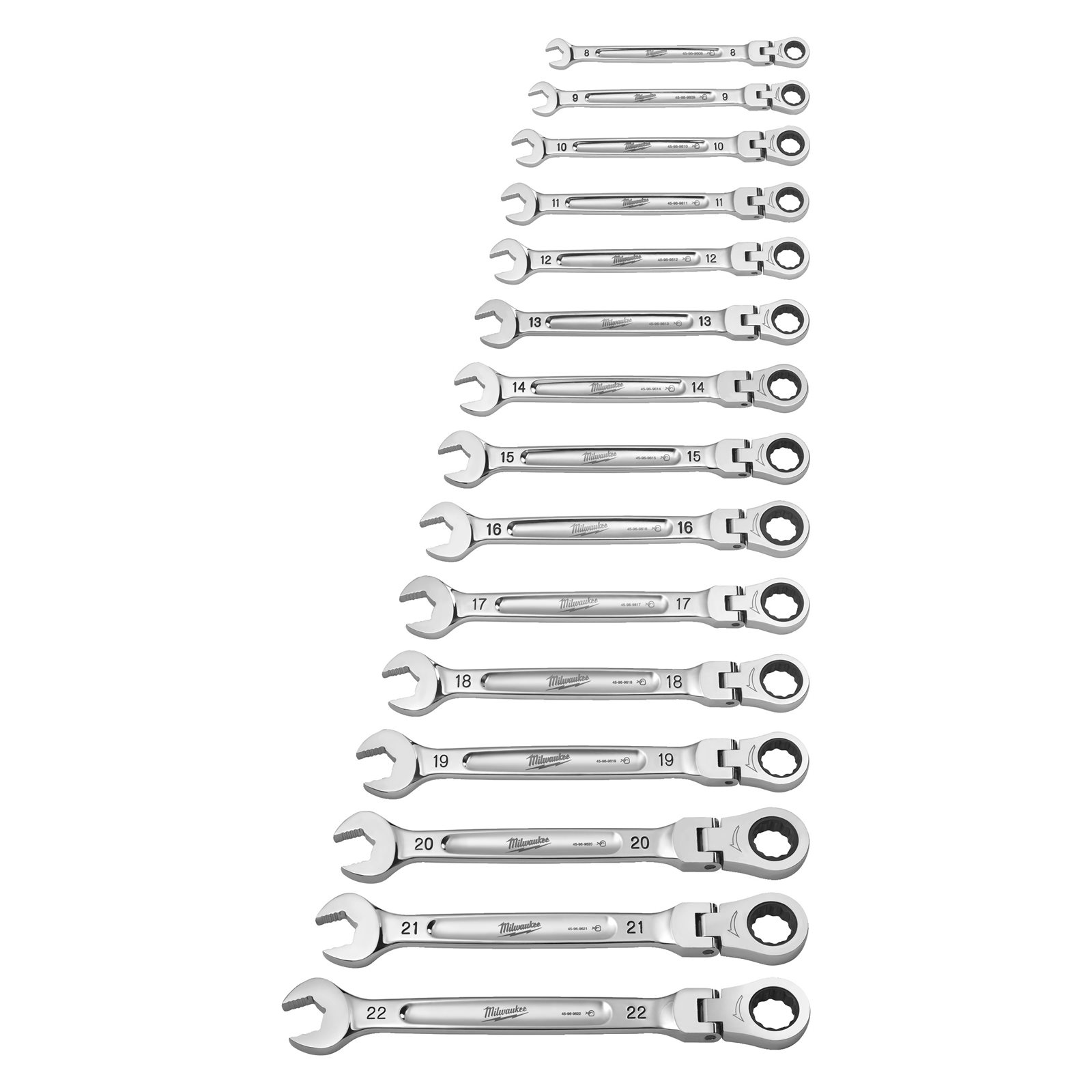 Set chei fixe MAX BITE cu clichet și cap pivotant 15pc Milwaukee