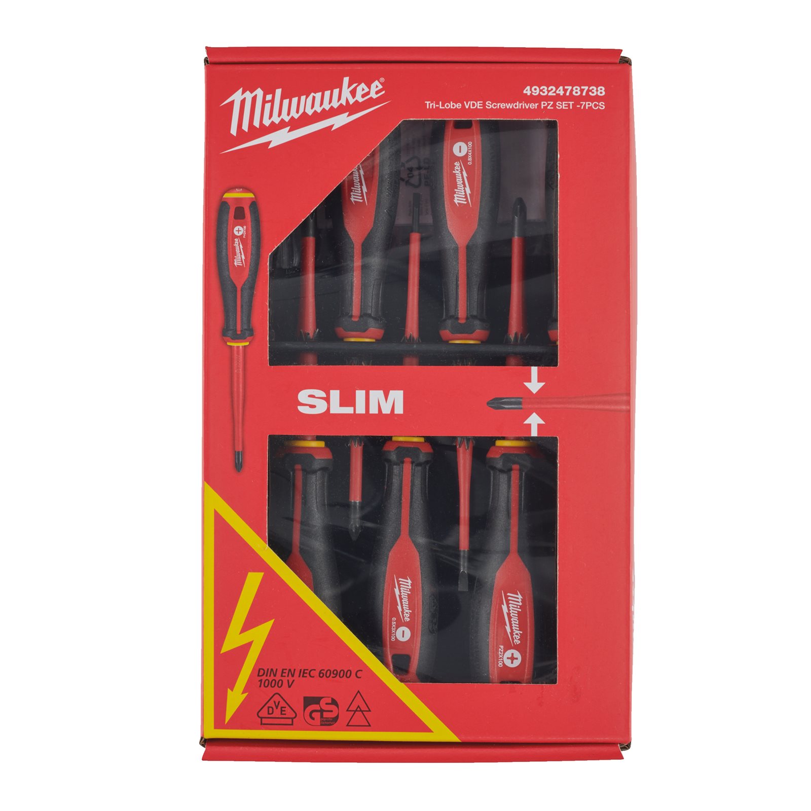 Șurubelnițe VDE Tri-Lobe 7pc Milwaukee 4932478738