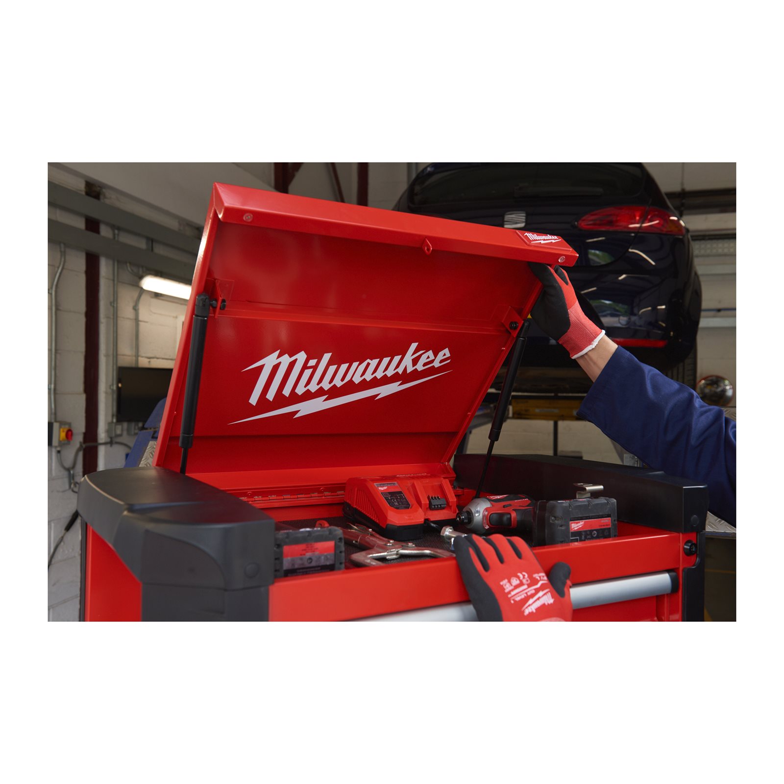TOOLGUARD Dulap de scule mobil, cu 7 sertare, metalic, 78 cm Milwaukee SRC30-1 - detaliu 2