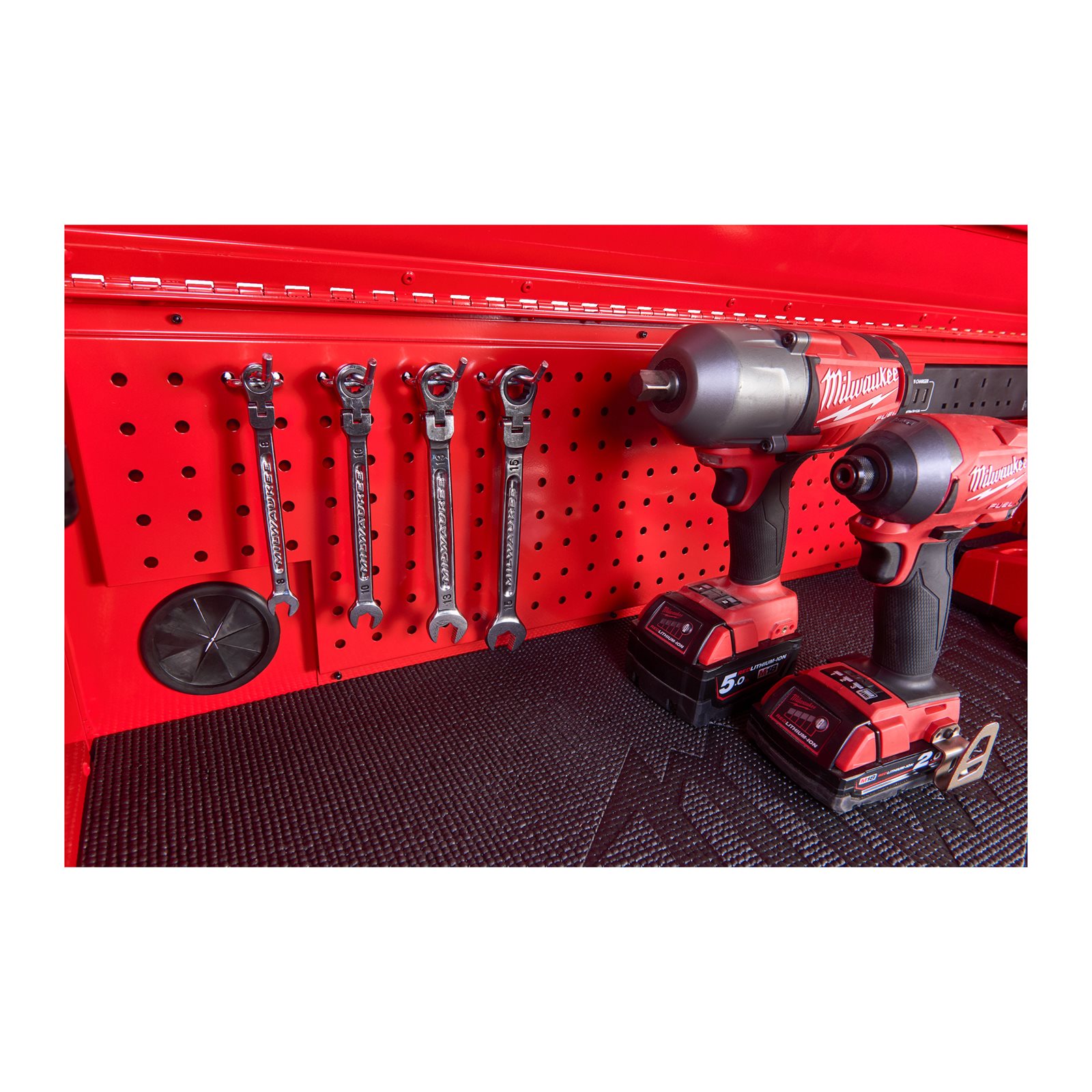 TOOLGUARD Dulap de scule mobil, cu 10 sertare, metalic, 117 cm Milwaukee SRC46-1 - detaliu 3
