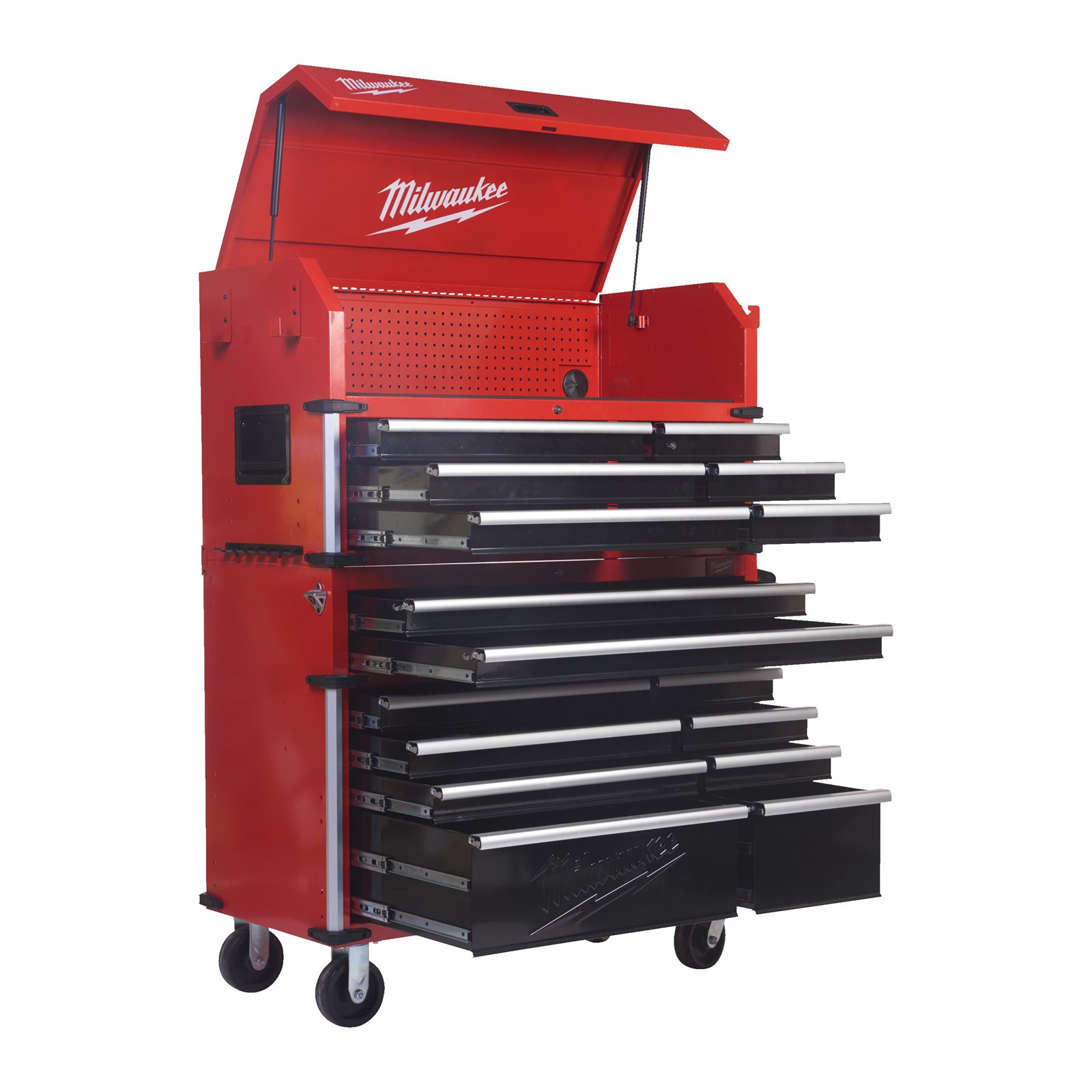TOOLGUARD Dulap de scule mobil, cu 10 sertare, metalic, 117 cm Milwaukee SRC46-1 - imagine 10