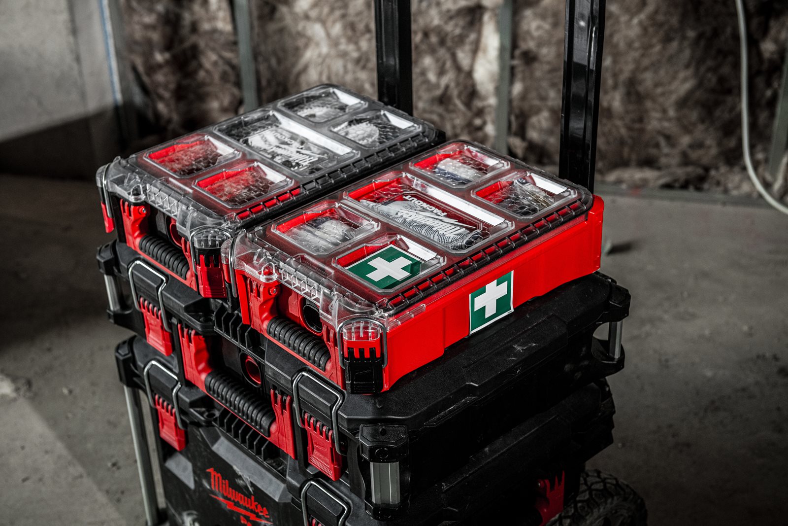 Trusă PACKOUT de prim ajutor DIN 13157 Milwaukee - in utilizare 2