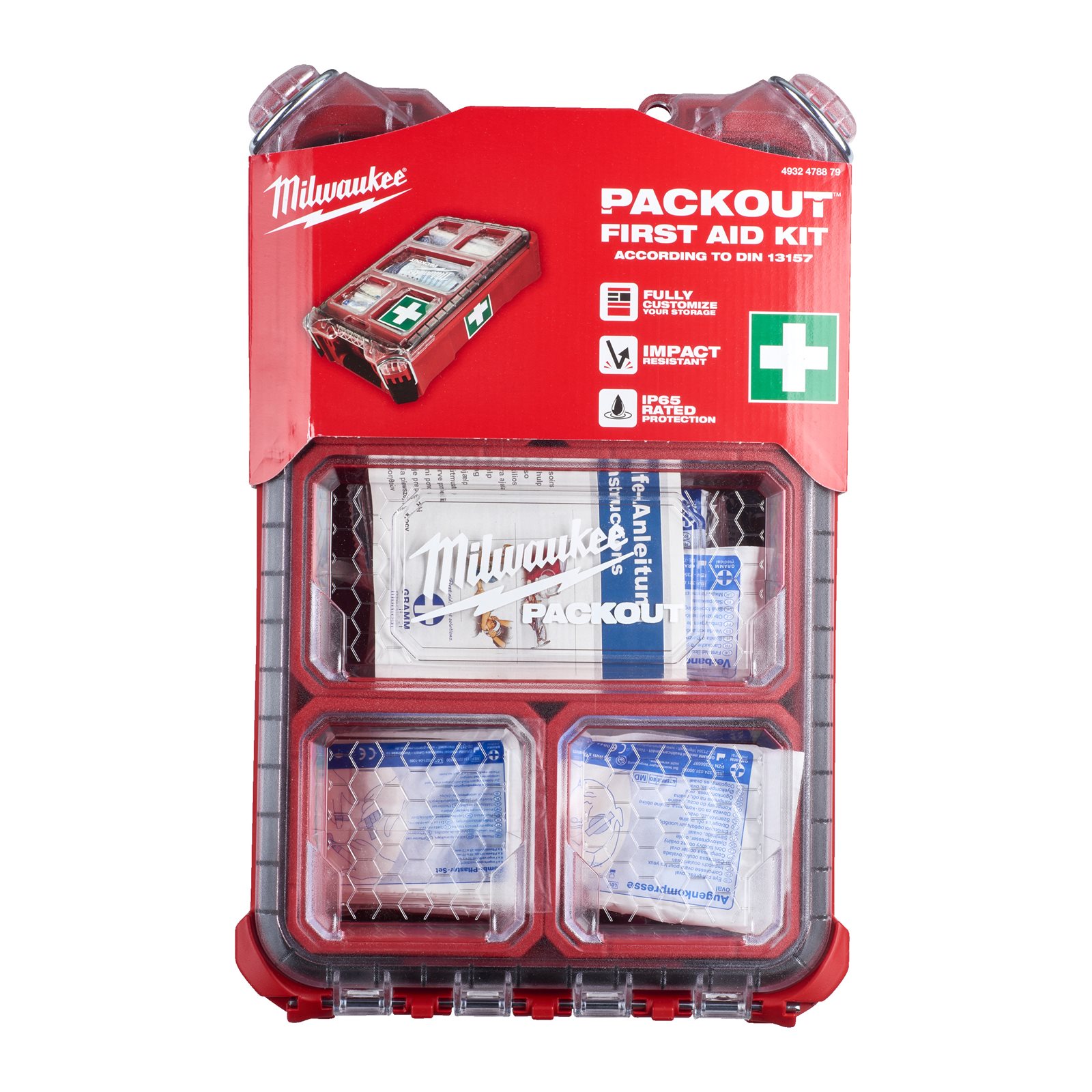 Trusă PACKOUT de prim ajutor DIN 13157 Milwaukee - continutul pachetului 1