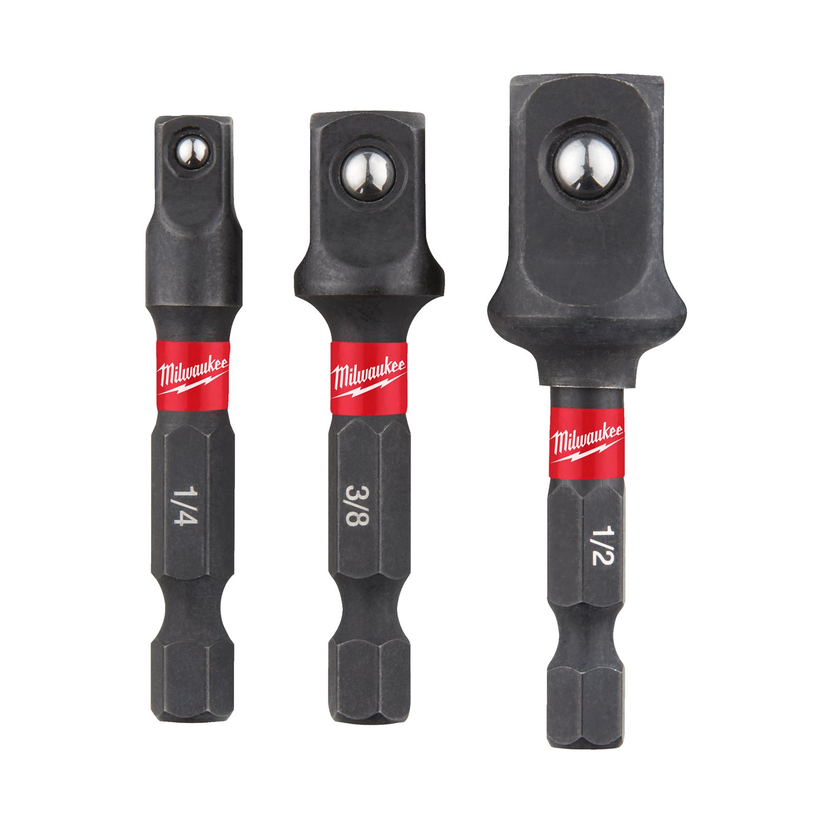 Adaptoare pentru chei tubulare SHOCKWAVE IMPACT DUTY 3pc Milwaukee