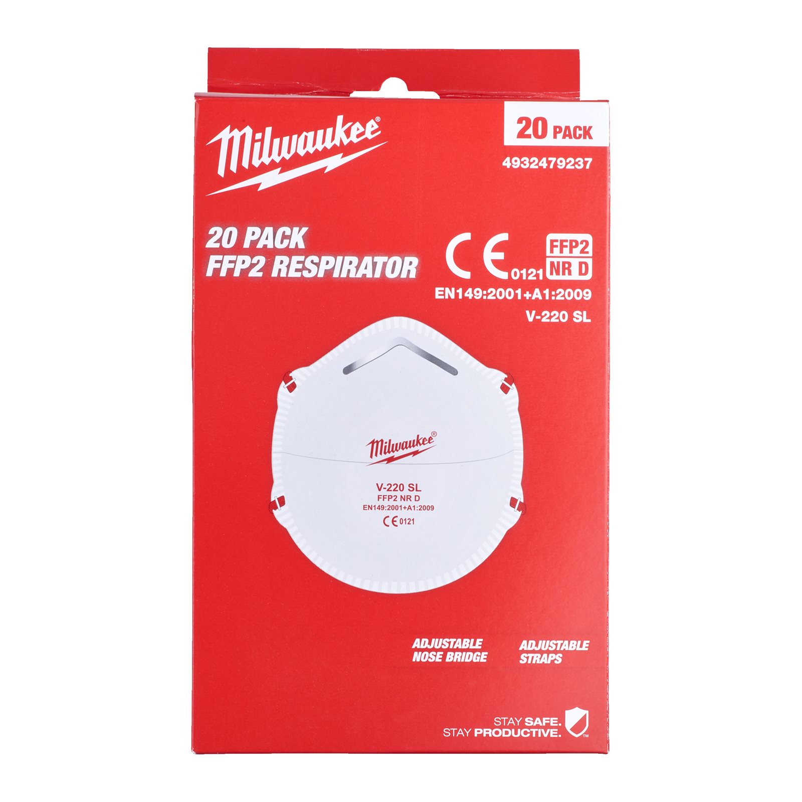 Mască FFP2 20pc Milwaukee - continutul pachetului 1