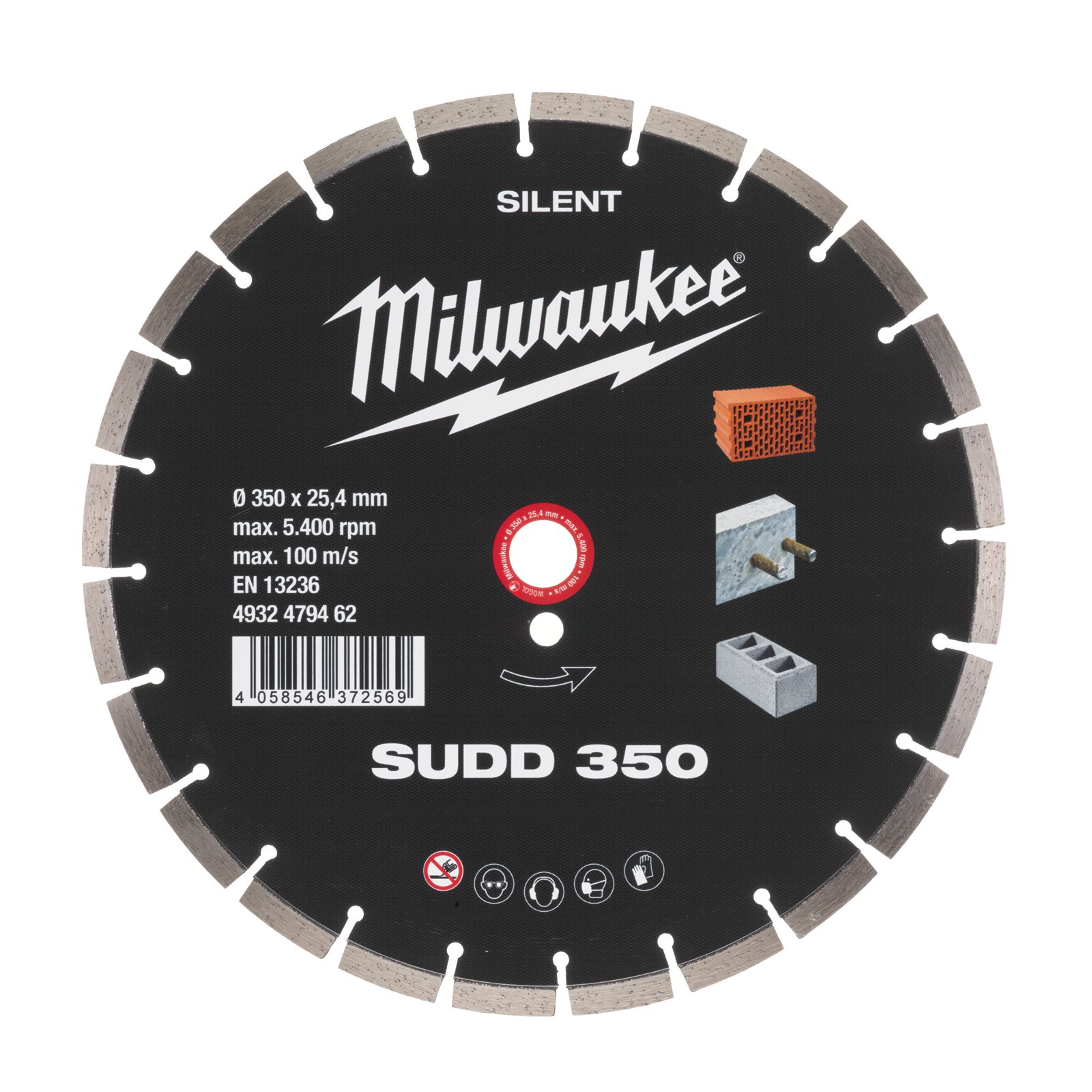 Discuri diamantate SUDD 350 mm Milwaukee