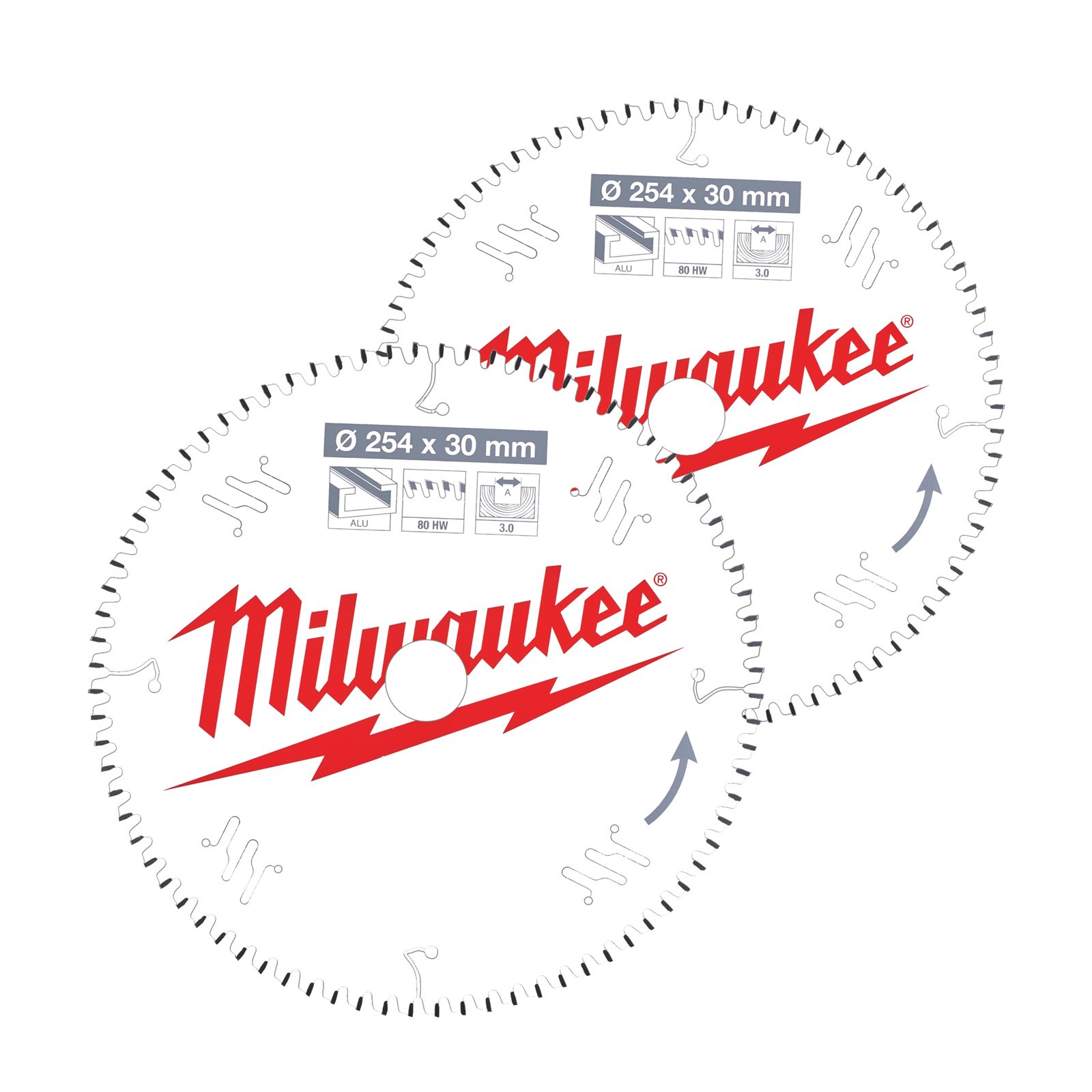 Pânze pentru fierăstrău tăieri înclinate 2pc Milwaukee 4932479576