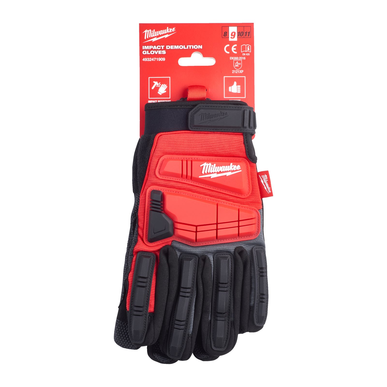 Mănuși de protecție la impact - lucrări demolare 1pc Milwaukee - continutul pachetului 1