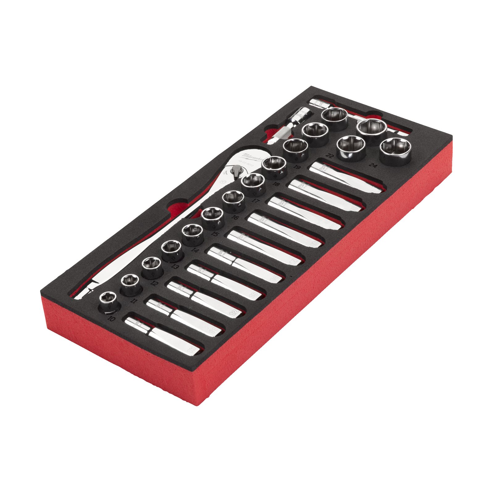 Set inserție spumă 1/2" antrenor cu clichet și chei tubulare Milwaukee - imagine 2