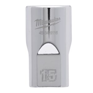 Cheie tubulară 1/2" cromată FOUR FLAT 15 mm Milwaukee 4932480013