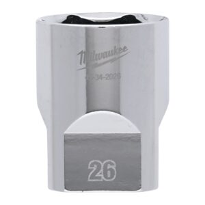 Cheie tubulară 1/2" cromată FOUR FLAT 26 mm Milwaukee