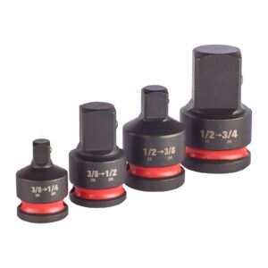 Set adaptor 1/2" SHOCKWAVE IMPACT DUTY 4pc Milwaukee