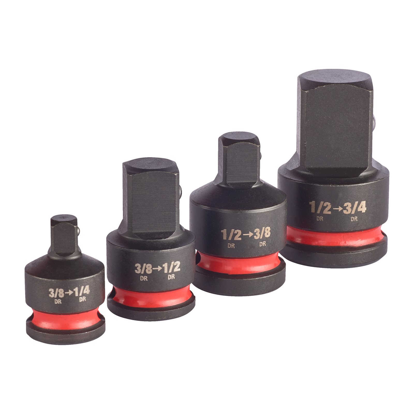 Set adaptor 1/2" SHOCKWAVE IMPACT DUTY 4pc Milwaukee