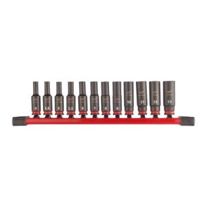Chei tubulare de impact SHOCKWAVE IMPACT DUTY 1/4" 12pc Milwaukee