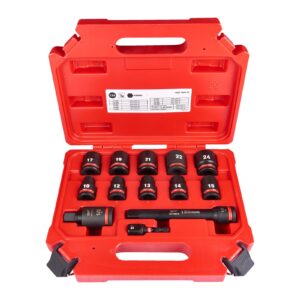 Set chei tubulare 1/2" SHOCKWAVE IMPACT DUTY 13pc Milwaukee