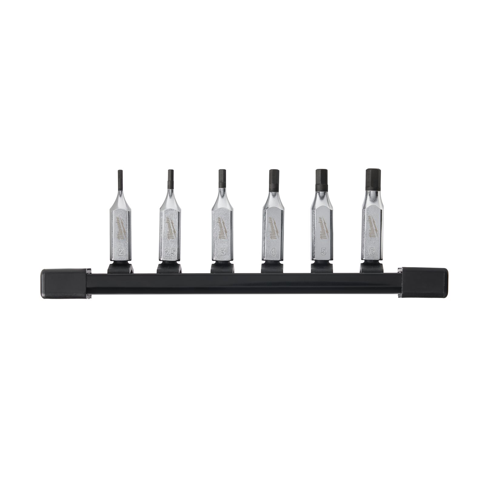 Set cap cheie tubulară cu bit Hex 1/4", sistem metric 6 buc Milwaukee