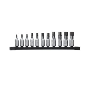 Set cap cheie tubulară cu bit Hex 3/8", sistem metric 11 buc Milwaukee