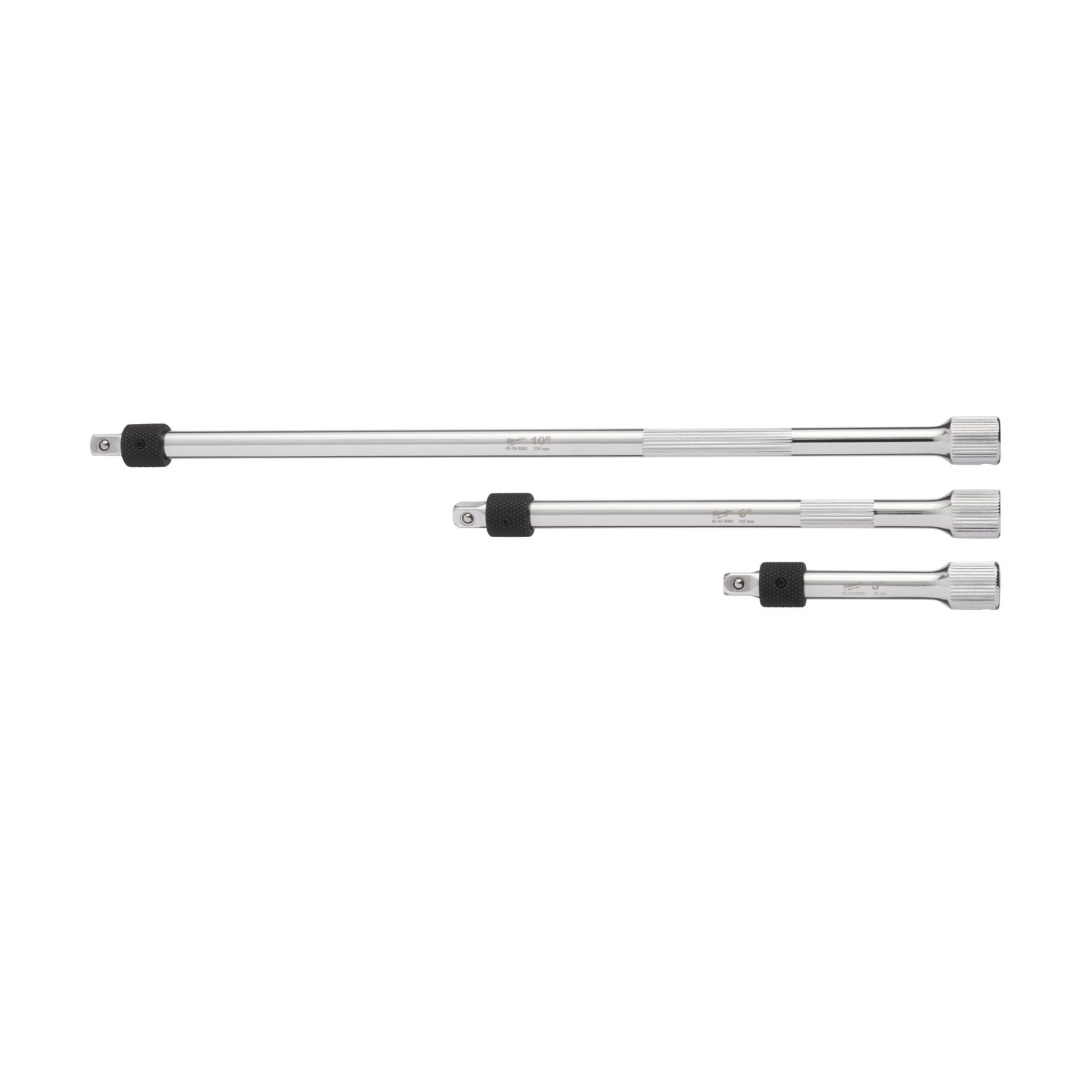 Set prelungitoare 1/4" cu blocare 3 buc Milwaukee - imagine 3