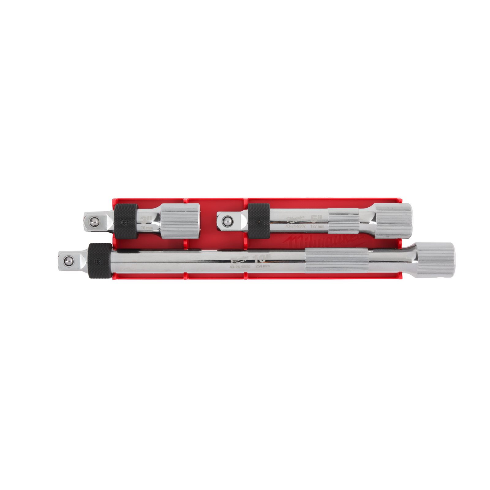 Set prelungitoare 1/2" cu blocare 3 buc Milwaukee
