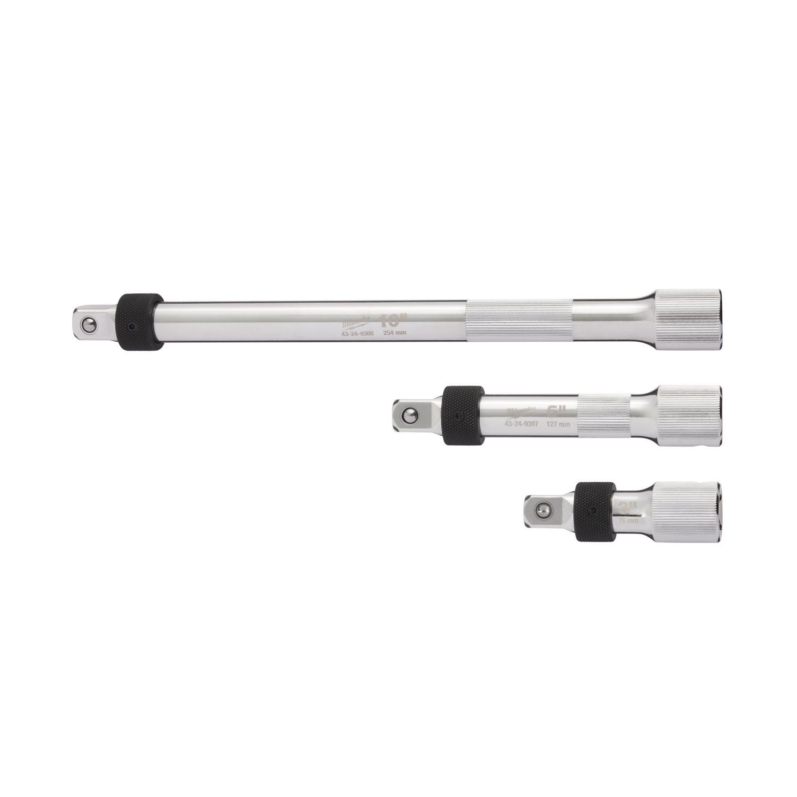Set prelungitoare 1/2" cu blocare 3 buc Milwaukee - imagine 3