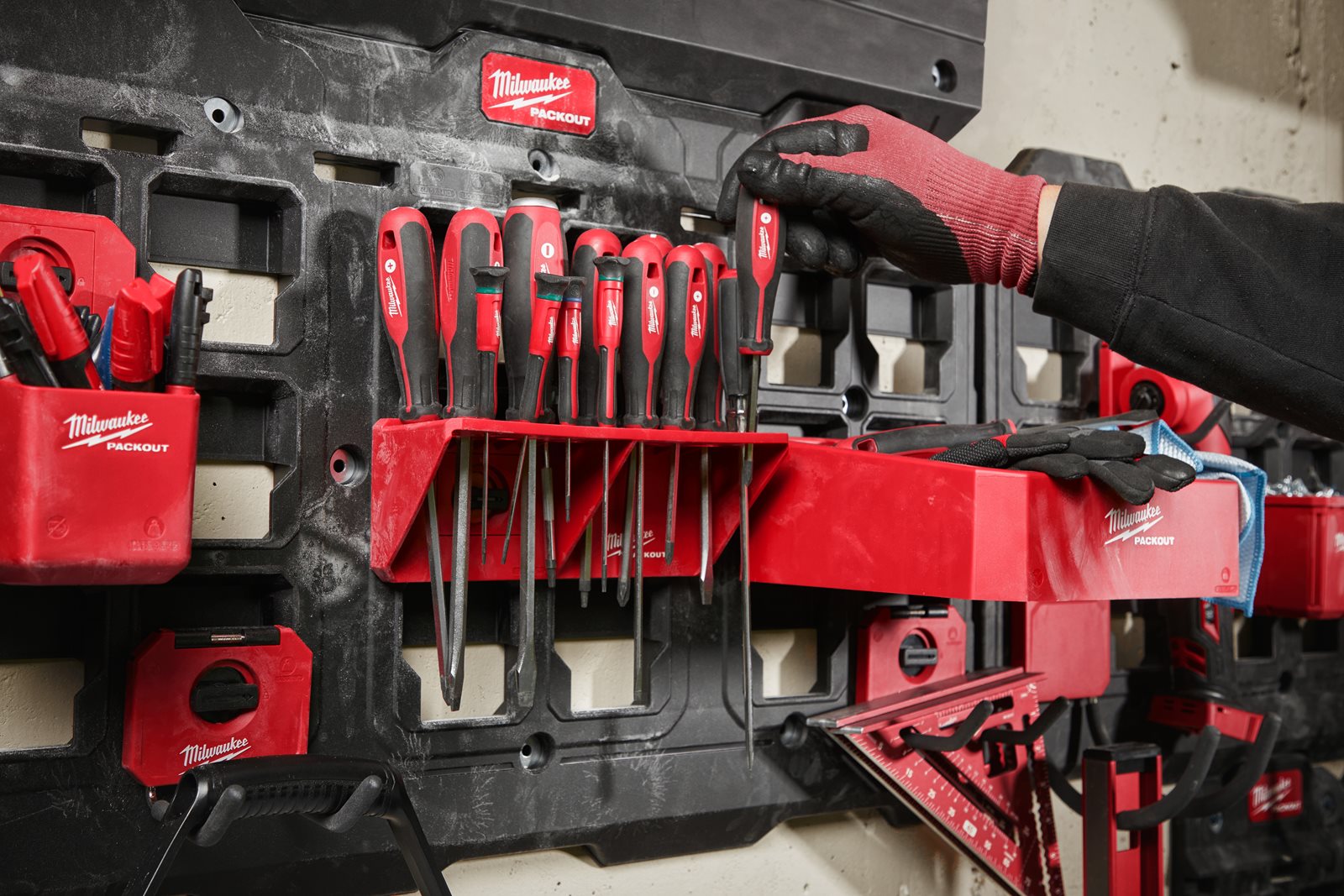 Suport depozitare PACKOUT Milwaukee 4932480711 - in utilizare 1