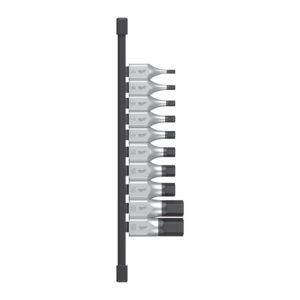 Set 10 buc. cap cheie tubulara cu bit 1/2"- hex Milwaukee