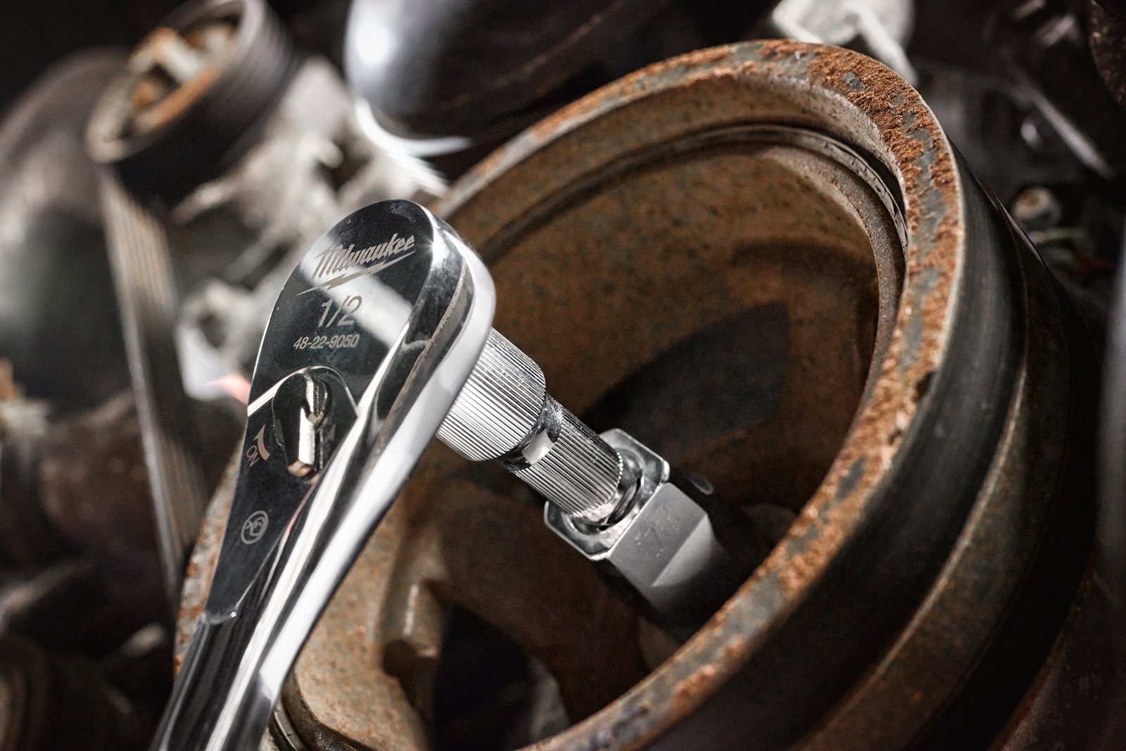 Prelungitoare 1/2" 76 mm Milwaukee - in utilizare 1