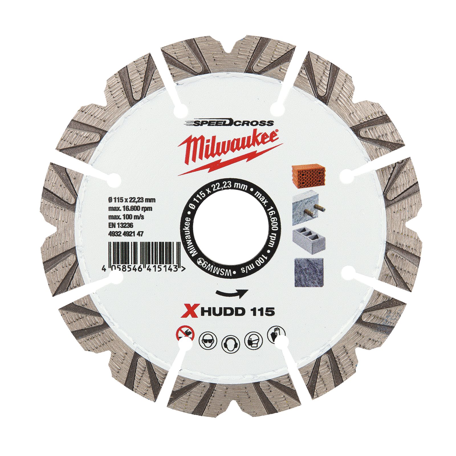 Premium Speedcross XHUDD 115 mm Milwaukee
