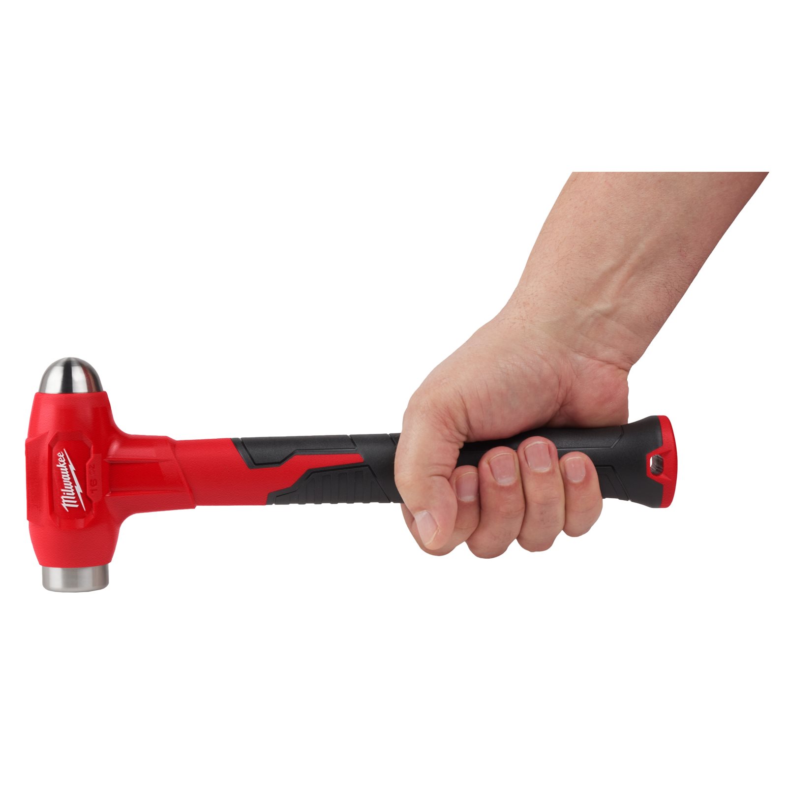 Ciocan cu cap sferic și coadă din fibră de sticlă 450 g Milwaukee - imagine 3