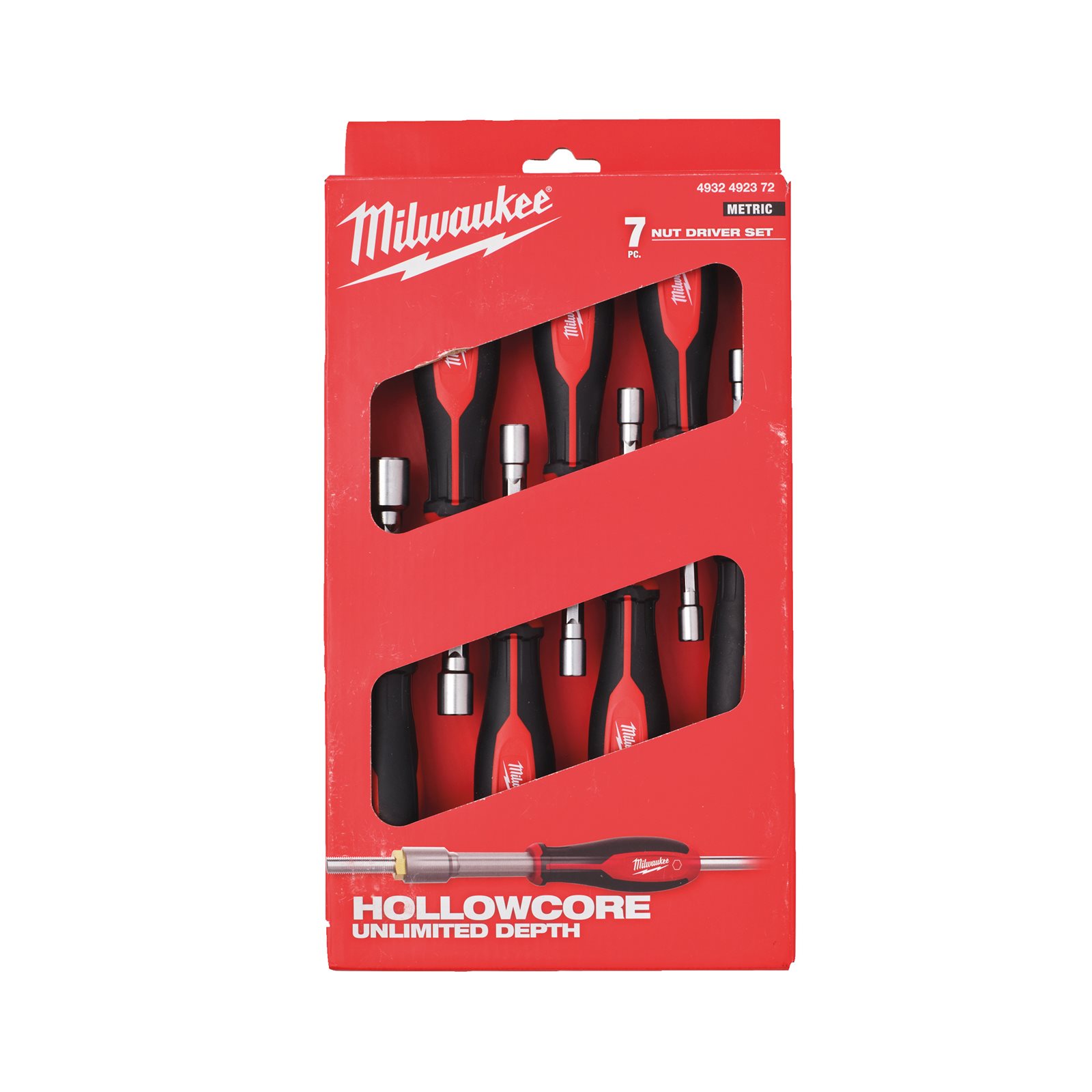 Șurubelniță cap hexagonal HOLLOWCORE 7 buc Milwaukee