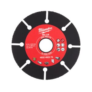 Pânze abrazive din carbură 76 mm 115 mm Milwaukee