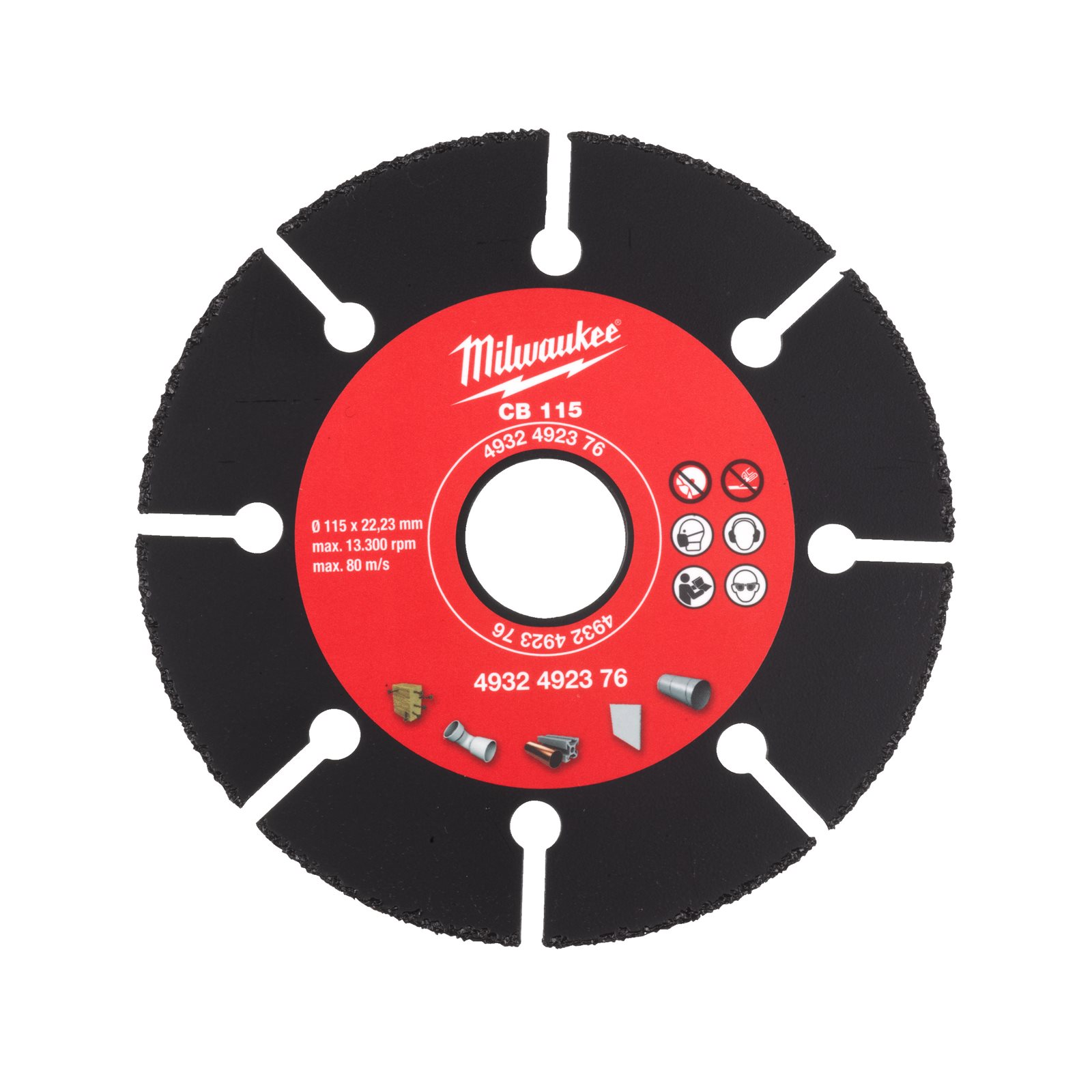 Pânze abrazive din carbură 76 mm 115 mm Milwaukee