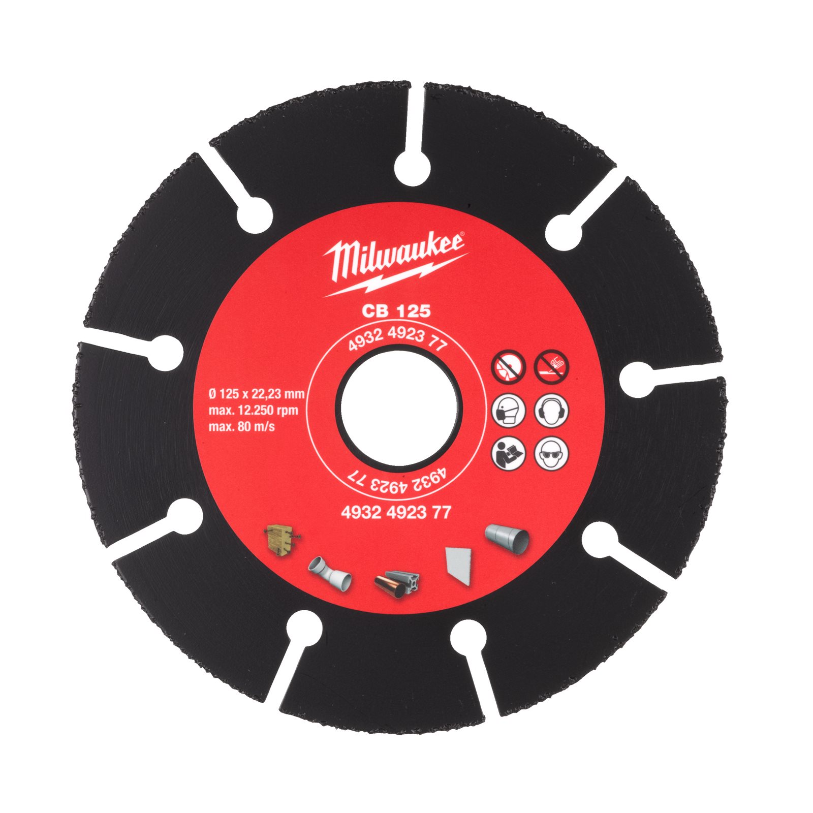 Pânze abrazive din carbură 76 mm 125 mm Milwaukee