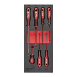 Seturi inserție spumă șurubelnițe Tri-Lobe 7 buc Milwaukee 4932492395