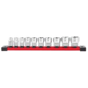 Seturi chei tubulare cromate 3/8" 10 buc Milwaukee 4932492508