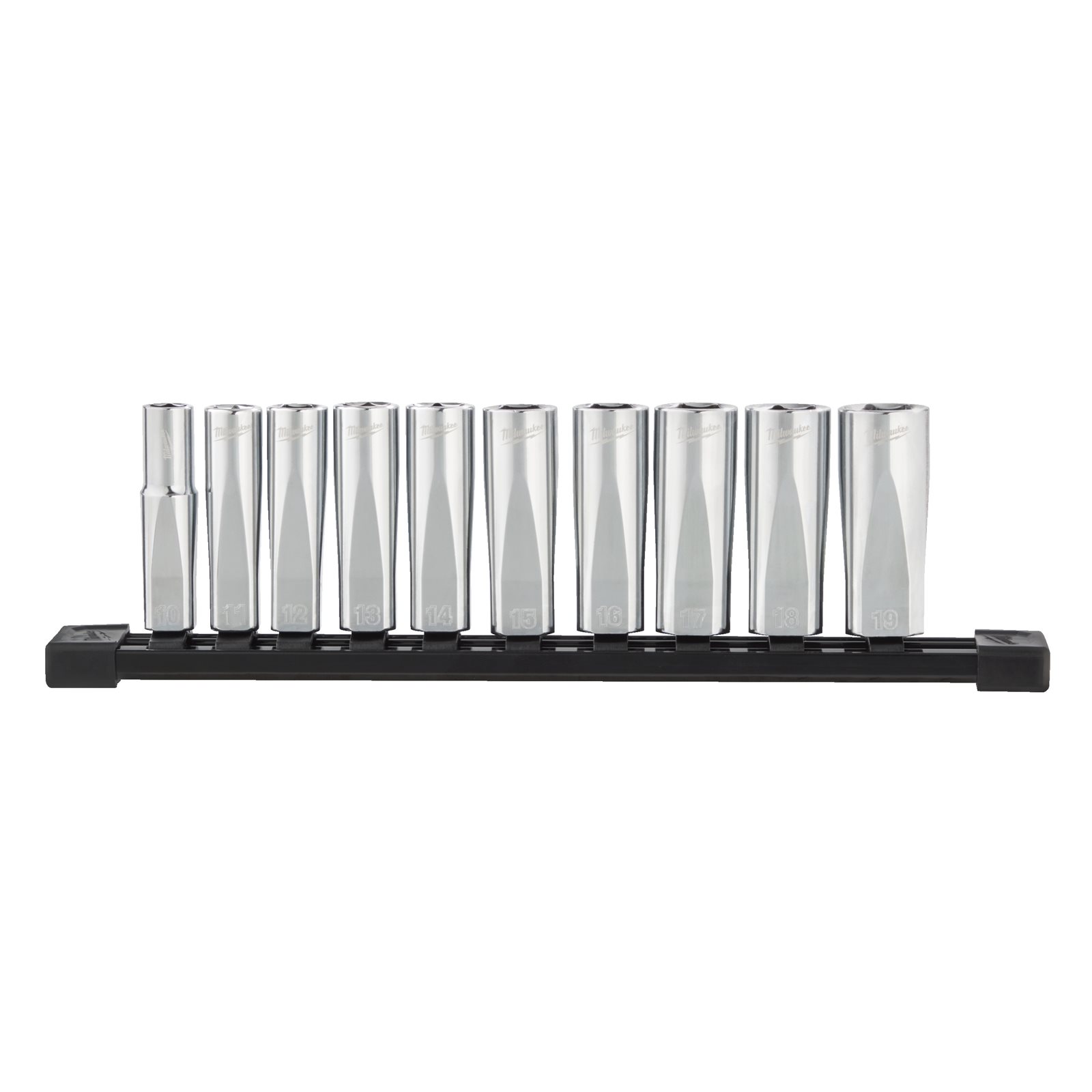 Seturi chei tubulare cromate 3/8" 10 buc Milwaukee 4932492509