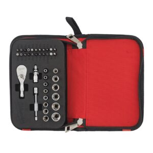 Set antrenor cu clichet 1/4" compact 39pc Milwaukee