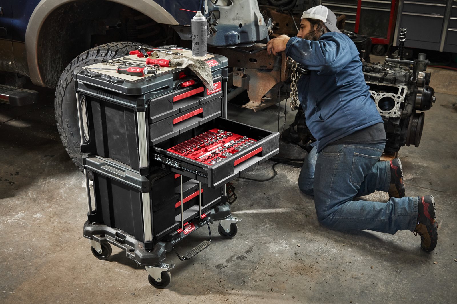 PACKOUT transportation kit Milwaukee - in utilizare 1