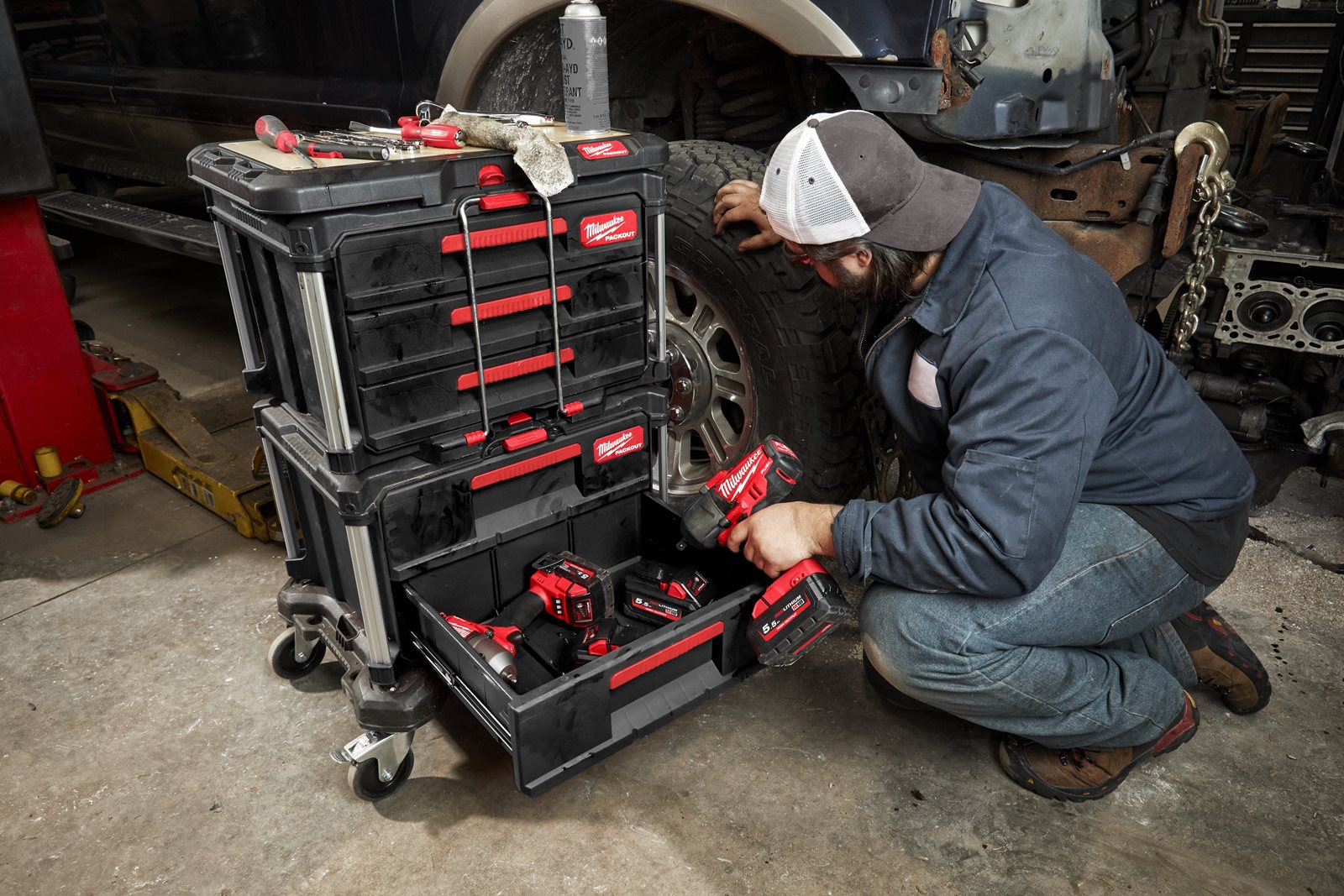 PACKOUT transportation kit Milwaukee - in utilizare 2