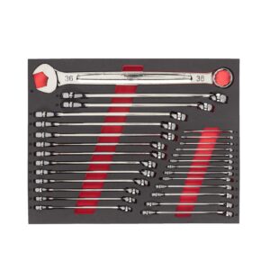 Set inserție spumă chei fixe combinate MAX BITE 27 buc Milwaukee
