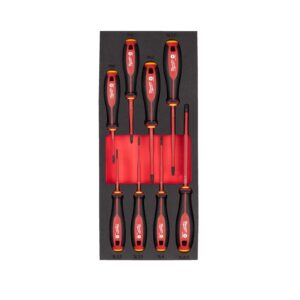 Set inserție spumă șurubelnițe VDE Tri-Lobe 8 buc Milwaukee