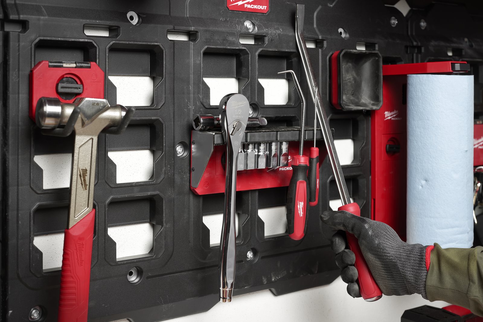 Suport depozitare PACKOUT Milwaukee 4932493378 - in utilizare 1