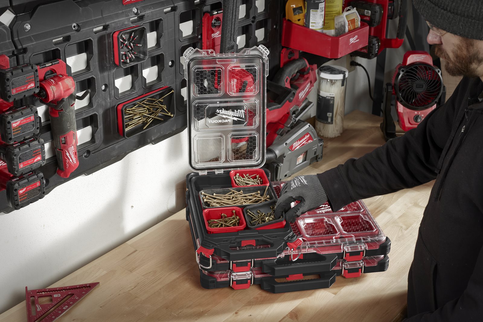 Cutie PACKOUT 10 cm Milwaukee 4932493380 - in utilizare 1