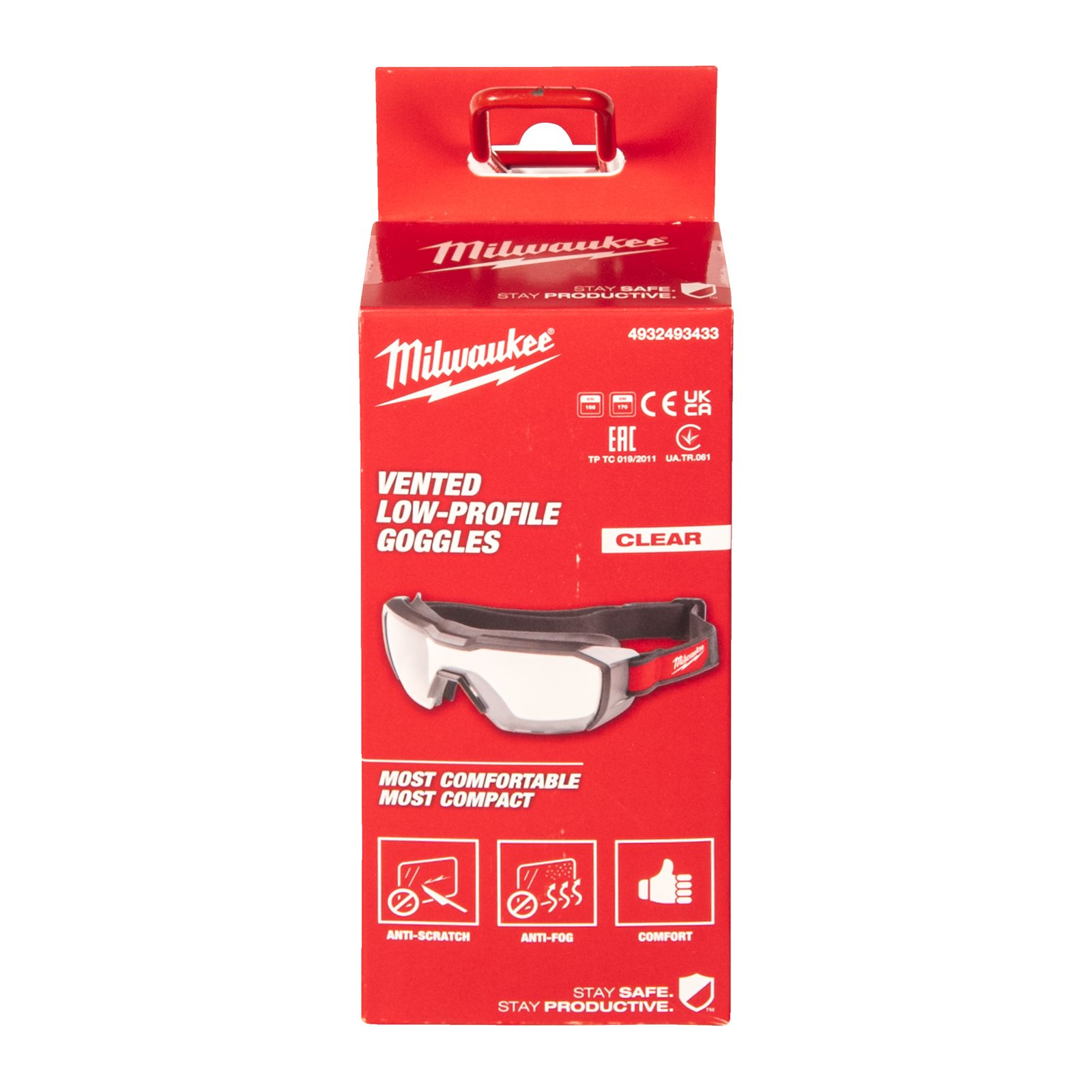 Ochelari Goggle profil scăzut, ventilați 1 Milwaukee - continutul pachetului 1