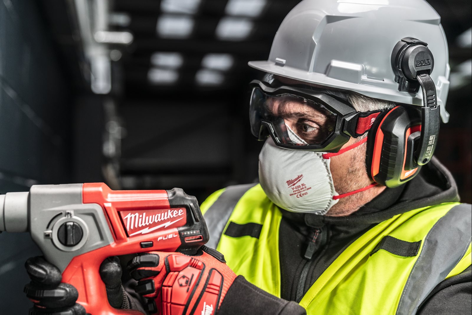 Ochelari Goggle profil înalt, ventilați 1 Milwaukee 4932493435 - in utilizare 1