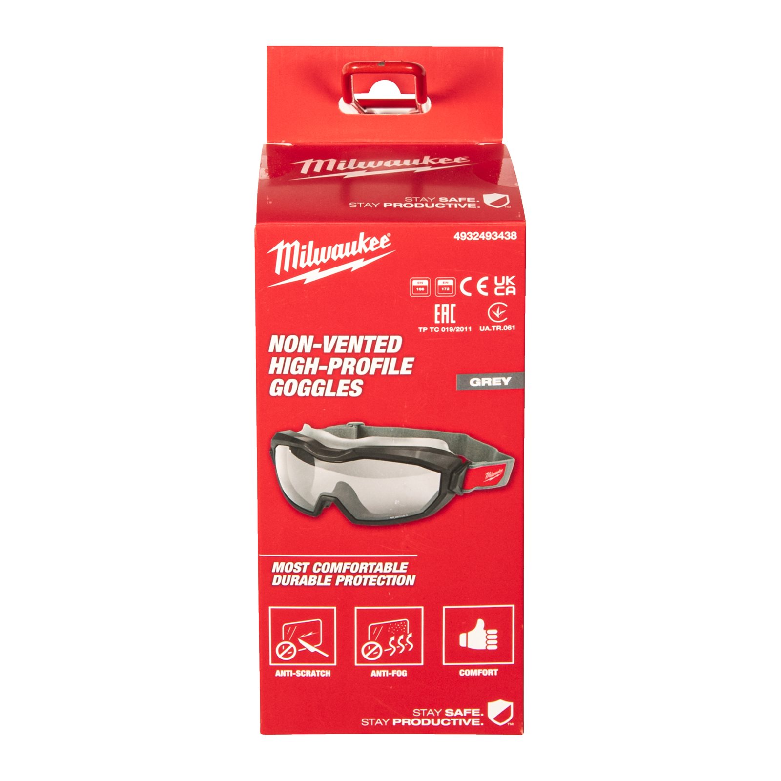 Ochelari Goggle profil înalt, neventilați 1 Milwaukee 4932493437 - continutul pachetului 1