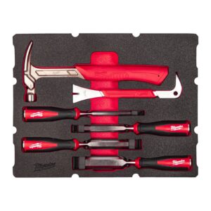 Inserție spumă PACKOUT cu 6 produse pentru dulgherie 6 buc Milwaukee