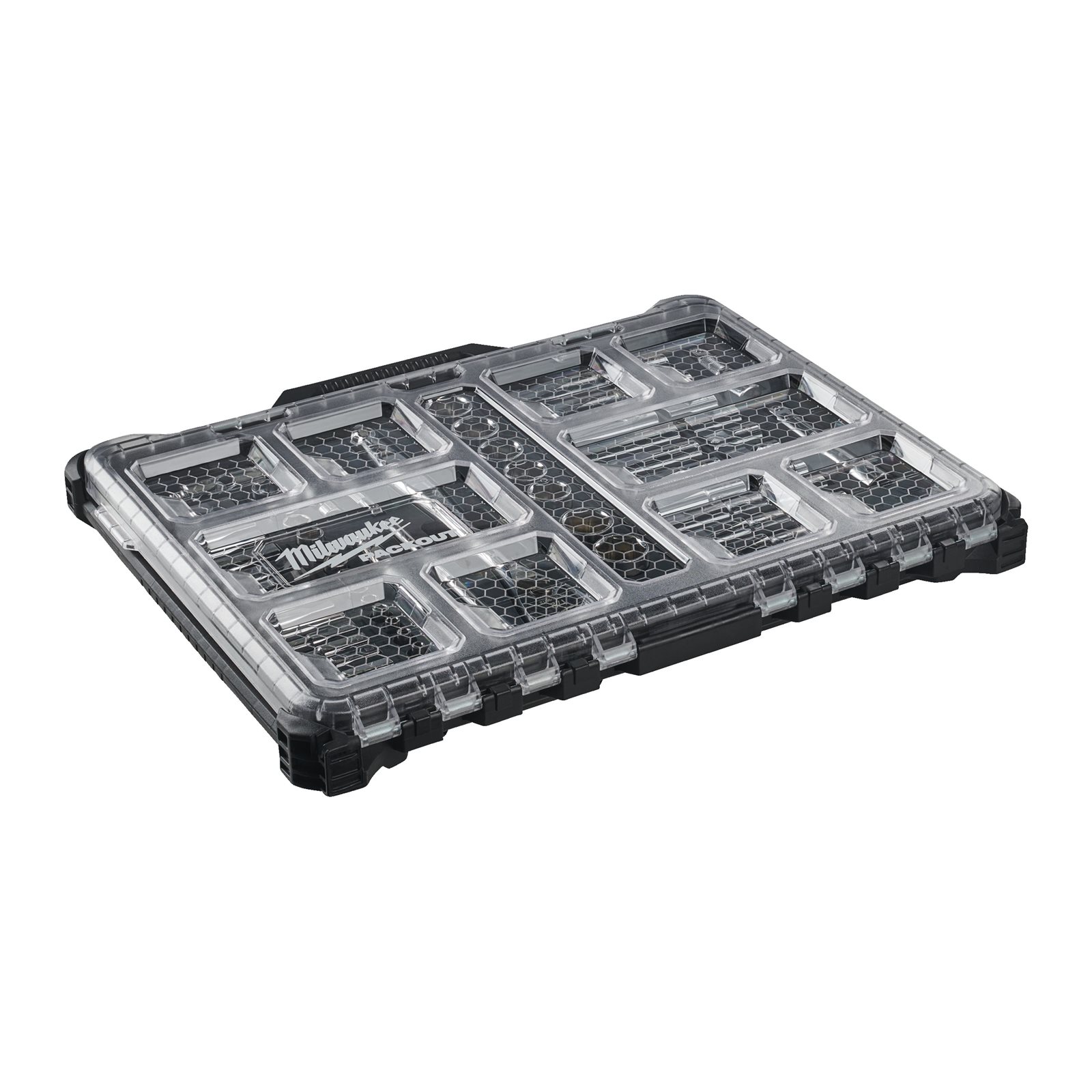 Set chei tubulare 1/4" & 1/2" (63 buc) în organizator îngust PACKOUT Milwaukee - imagine 2