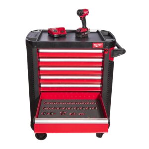 TOOLGUARD Dulap de scule mobil, cu 7 sertare, metalic, 78 cm dotat cu scule, EU Milwaukee 4932493817